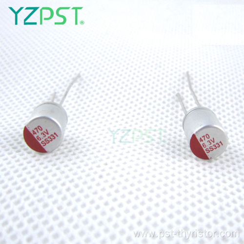 Polymer aluminum electrolytic 2.5 capacitors 390uf 6.3v